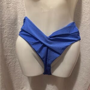 Aerie Blue Bikini with Twisted Details